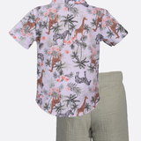 Oliver Jungle Print Short Set