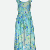 Blue Floral Jumpsuit for girls walkthrough  jumpsuit