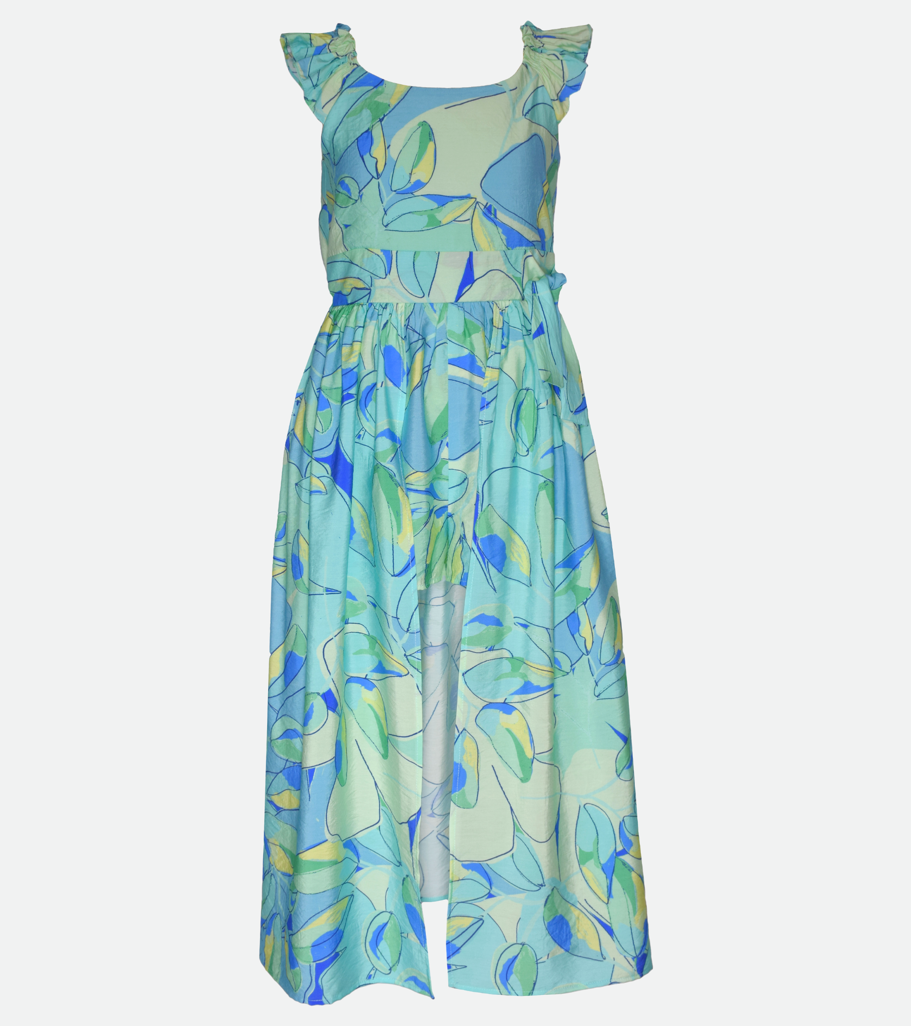 Blue Floral Jumpsuit for girls walkthrough  jumpsuit