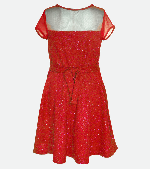 Ladies red 2024 skater dress