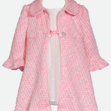 Easter Dresses for Girls Pink Dress with Coat Set