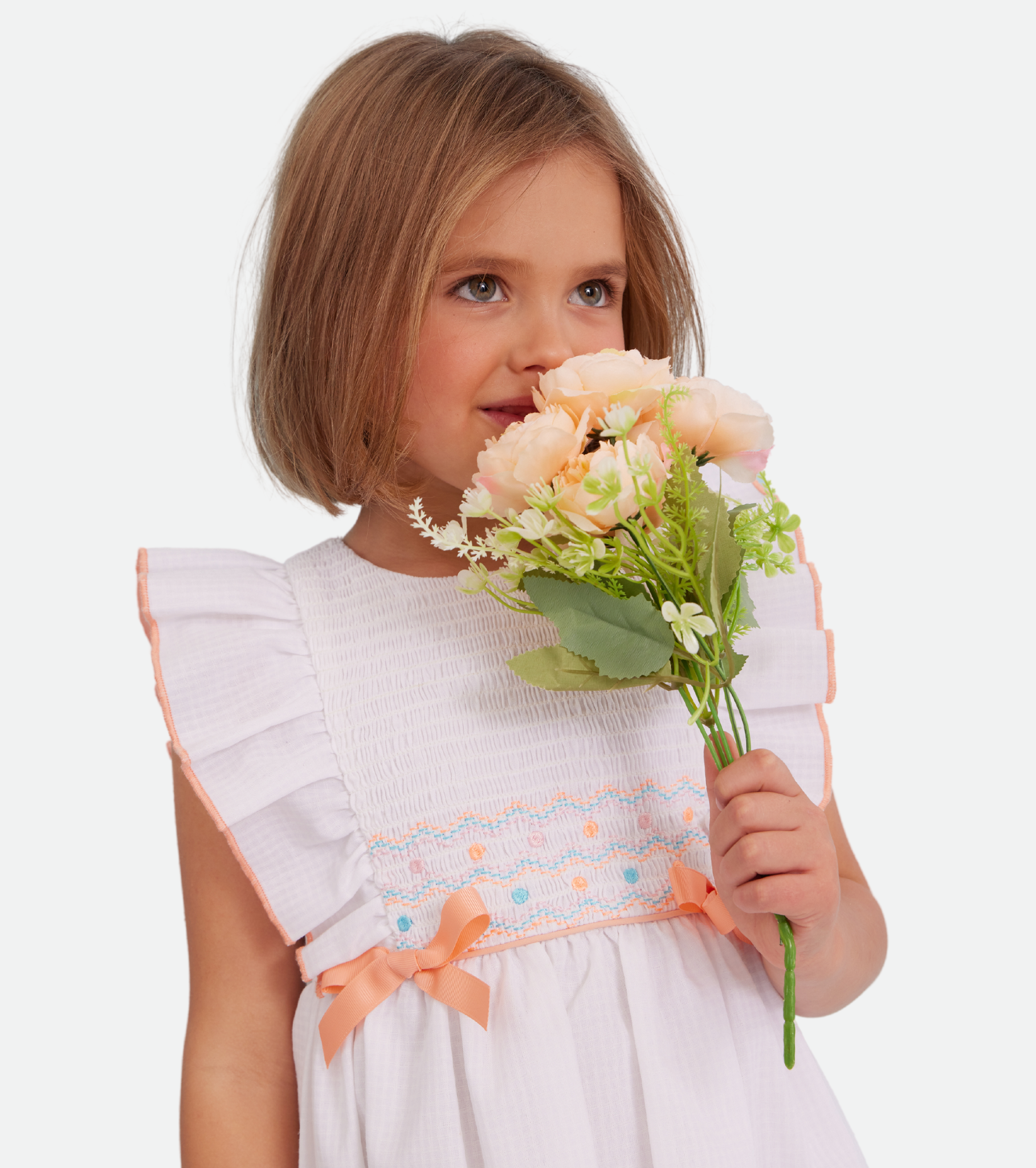 Little Girl White Eyelet Dress