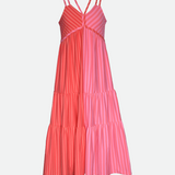 pink maxi dresses for girls striped pink maxi dress for girls