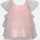 Pink tulle party dress for baby girl sparkle party dress for baby girl