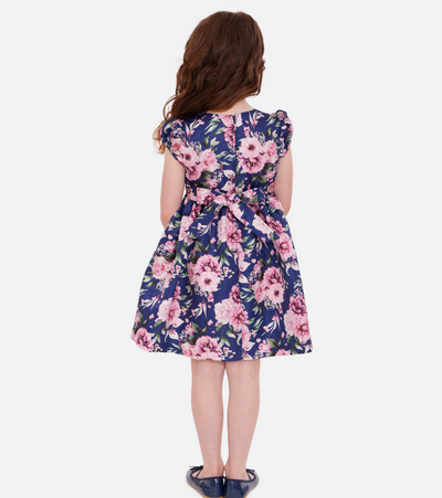 Isabella Floral Party Dress with Purse