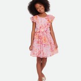 Bella Chiffon Ruffle Dress