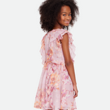 Bella Chiffon Ruffle Dress