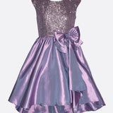 Purple Sequin to Taffeta Party Dress