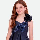 Astrid Sequin Applique Party Dress