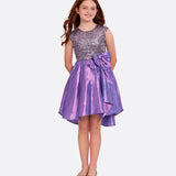 Brianna Sequin Taffeta Party Dress