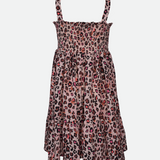 Abbie Animal Print Dress with Vest