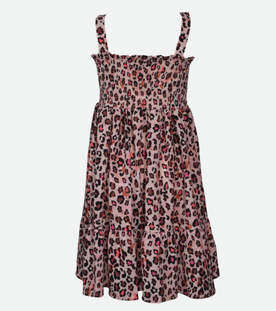 animal print dress for girls with vest for girls