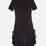 Paige Ruched Dress with Necklace