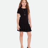 Paige Ruched Dress with Necklace