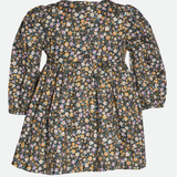 Allison Long-Sleeve Smocked Floral Dress