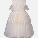 Isadora Lace Peplum Party Dress