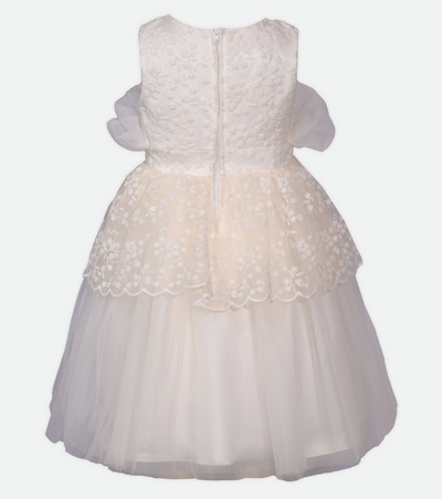 Isadora Lace Peplum Party Dress