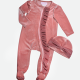 Luna Velvet Onesie with Hat