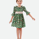 Gingerbread Smocked Dress