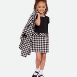 Eloise Houndstooth Coat Set