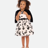 Little Girls Fur Shrug Over Dress