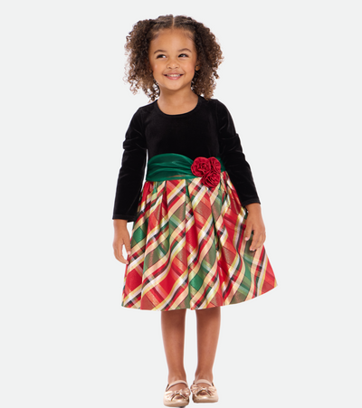 Connie Plaid Party Dress