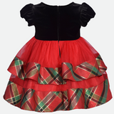 Mona Tiered Plaid Dress