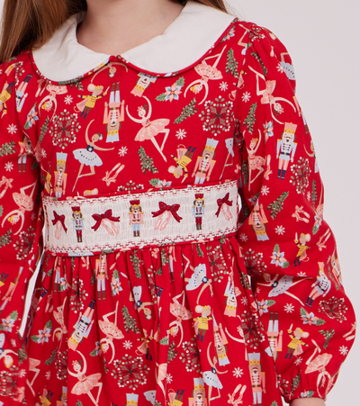 Lucie Smocked Nutcracker Dress