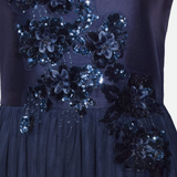 Iris Sequin Applique Gown