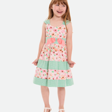 Bea Floral Party Dress with Hat