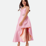 Aubrey Two-Tone Cascade Gown