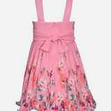 Delaney Floral Pleated Party Dress