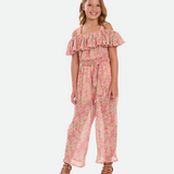 Eliza Pleated Floral Jumpsuit