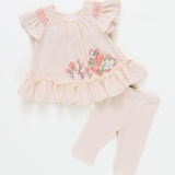 Lina Smocked Bunny Legging Set