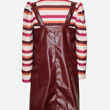 Ruby Leather Jumper Dress