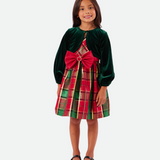 Andie Plaid Dress with Cardigan