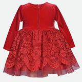 Diana Red Lace Party Dress