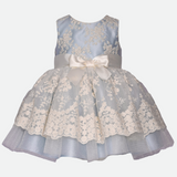 party dress for baby girl blue lace party dress embroidered 